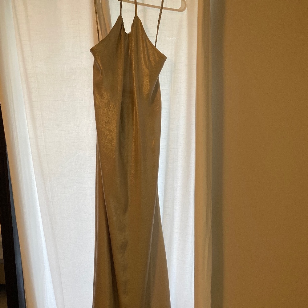 Nouvelle Amsale Champagne Dress - Halter